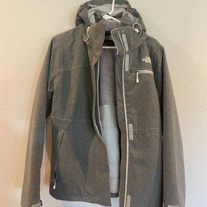 Northface warm coat with hood